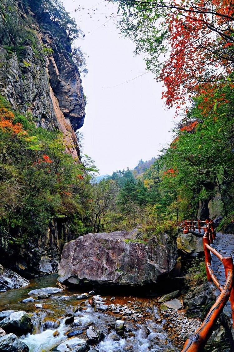 丹凤上运石地质公园秋色