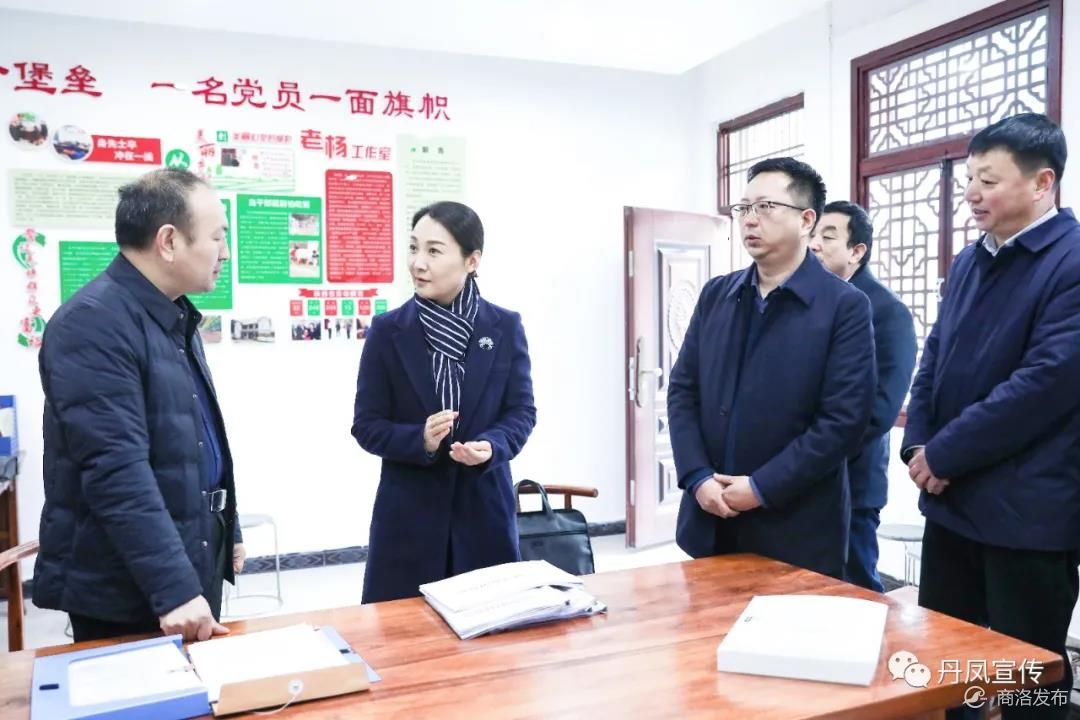 郑晓燕到丹凤县武关镇毛坪村宣讲党的十九届五中全会精神,督导检查村"